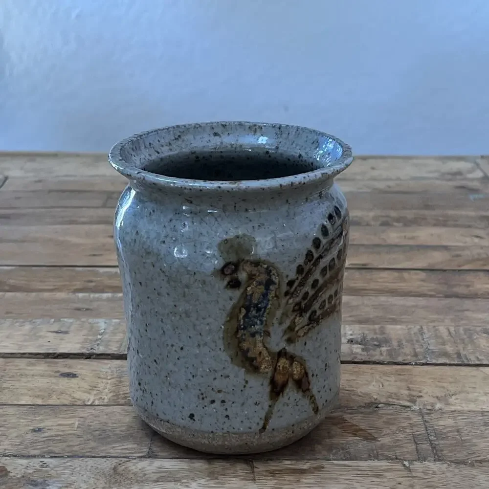 Hand-thrown Studio Pottery Vase 5.5